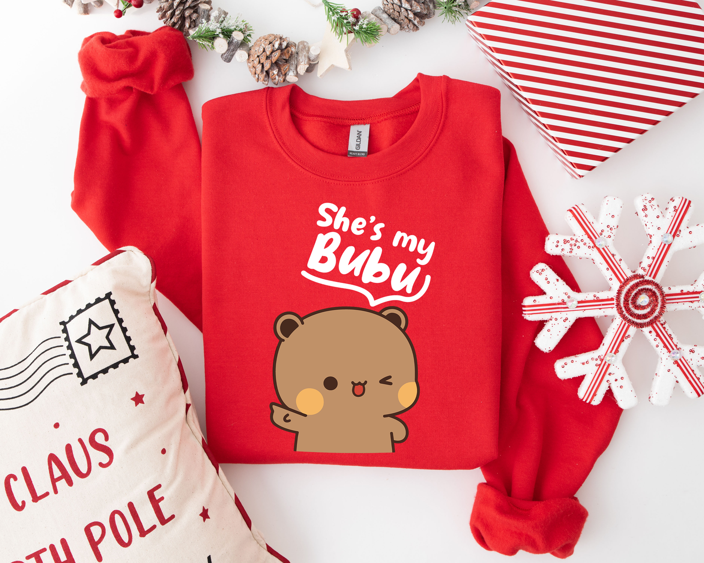 Bubu & Dudu Matching Couple Sweatshirts – Cute His & Her Gift for Couples