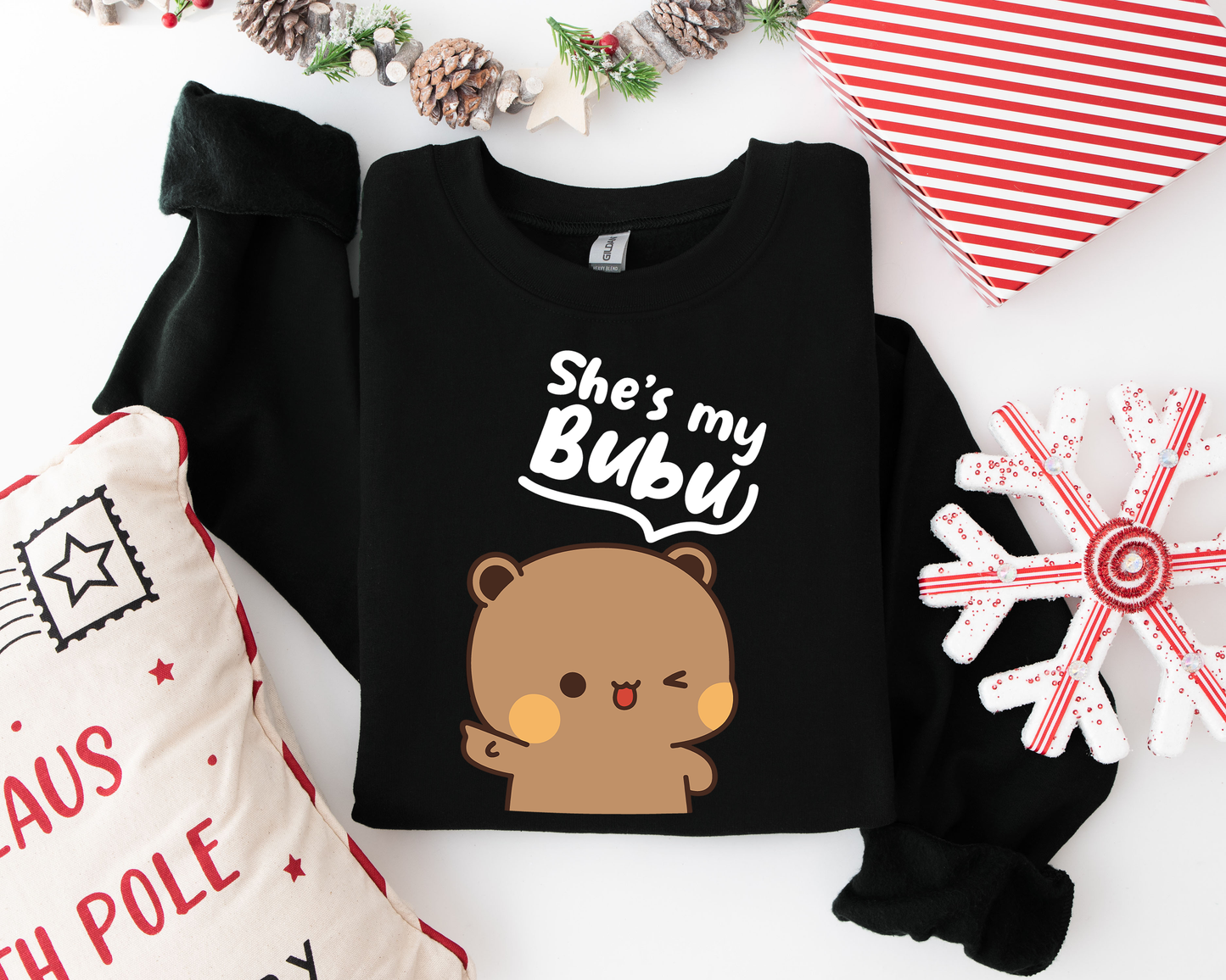 Bubu & Dudu Matching Couple Sweatshirts – Cute His & Her Gift for Couples