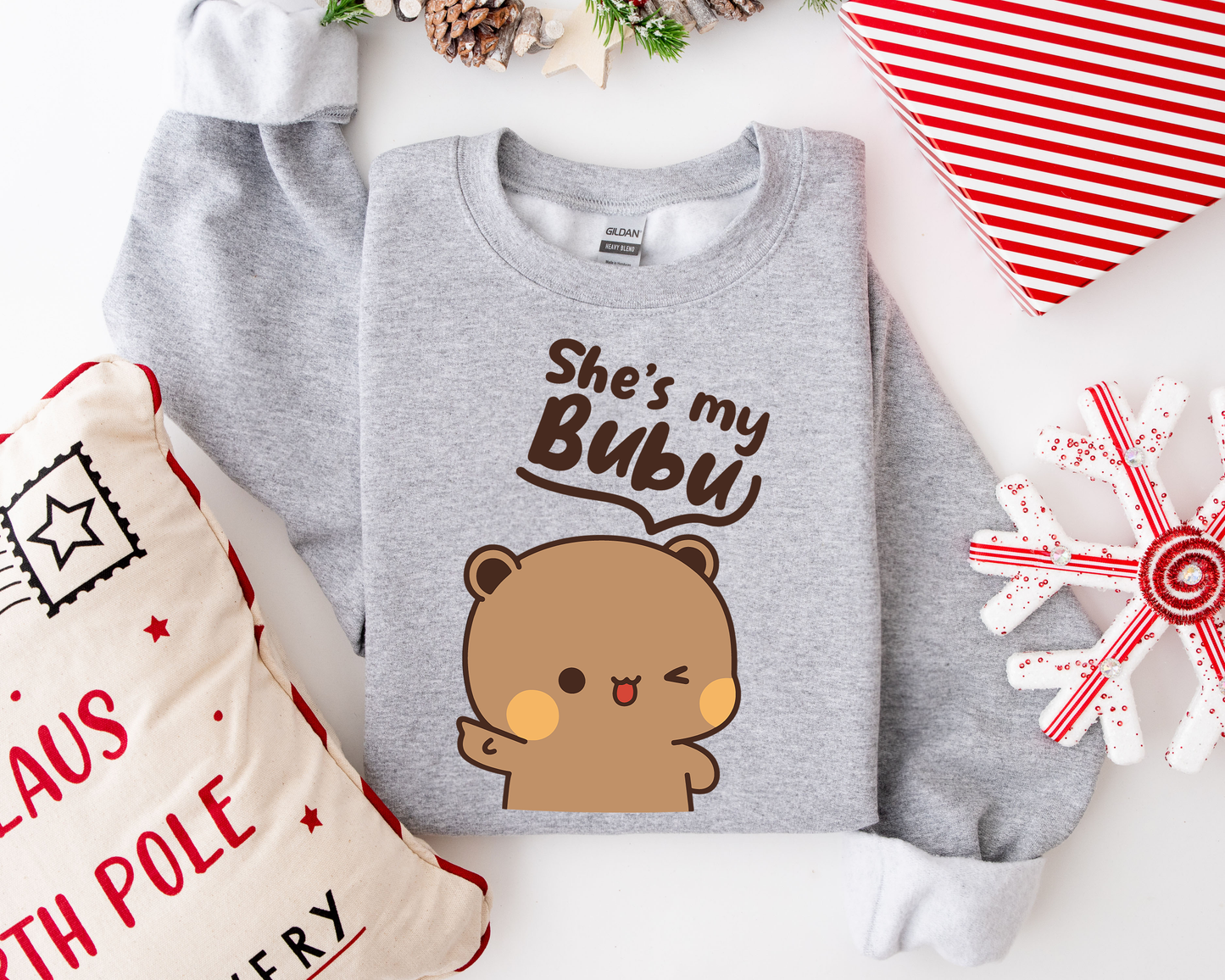 Bubu & Dudu Matching Couple Sweatshirts – Cute His & Her Gift for Couples